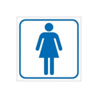 Moterų WC (130 x 130 mm.)