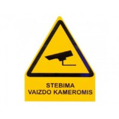 Stebima vaizdo kameromis (130 x 130 mm.)
